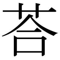漢字の荅