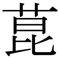 漢字の菎