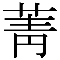 漢字の菁