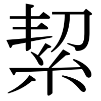 漢字の絜