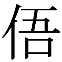 漢字の俉