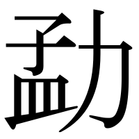 漢字の勐