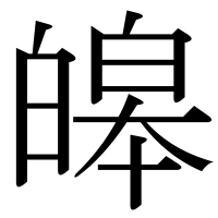 漢字の皞