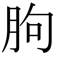 漢字の胊