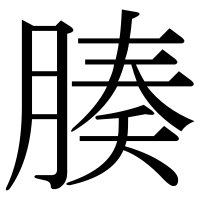 漢字の腠