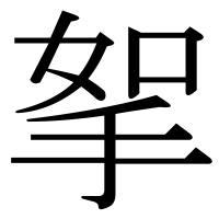 漢字の挐
