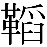 漢字の鞱