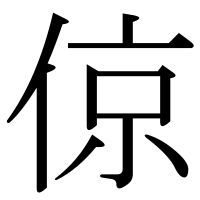 漢字の倞