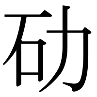 漢字の劯