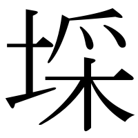 漢字の埰