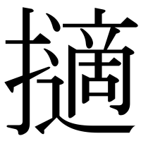 漢字の擿