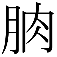 漢字の朒