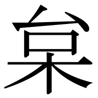漢字の枲