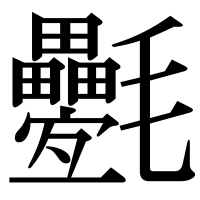 漢字の氎