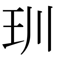 漢字の玔