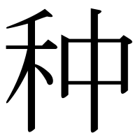 漢字の种