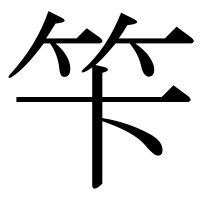 漢字の笇