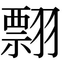 漢字の翲