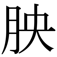 漢字の胦