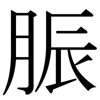 漢字の脤