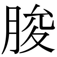 漢字の脧