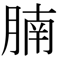 漢字の腩