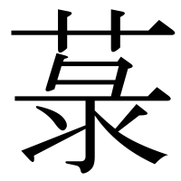 漢字の菉