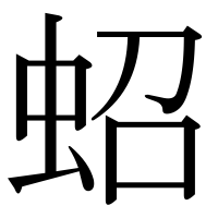 漢字の蛁