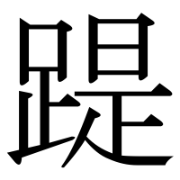 漢字の踶