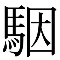 漢字の駰