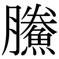 漢字の鰧