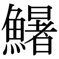 漢字の鱪