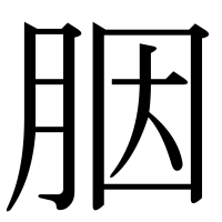 漢字の胭