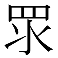 漢字の眔