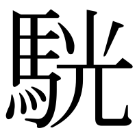 漢字の駫