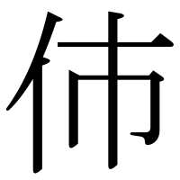 漢字の伂