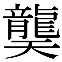 漢字の龑