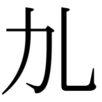 漢字の劜