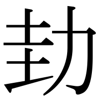 漢字の劸