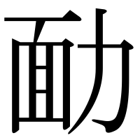 漢字の勔