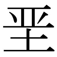 漢字の垩