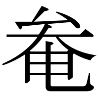 漢字の奙