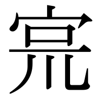 漢字の宺
