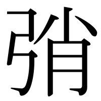 漢字の弰