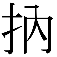 漢字の抐