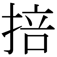 漢字の掊