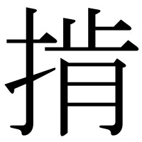 漢字の掯