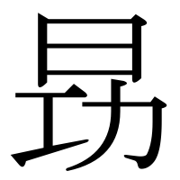 漢字の昮