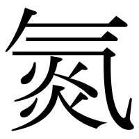 漢字の氮