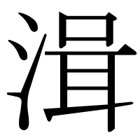 漢字の湒
